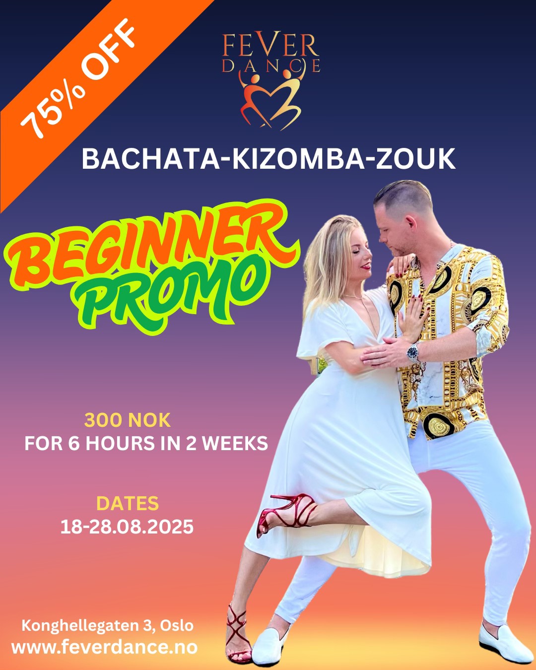 Dance for Less! 75% OFF Beginner Trial Pass-18-28.08.2025