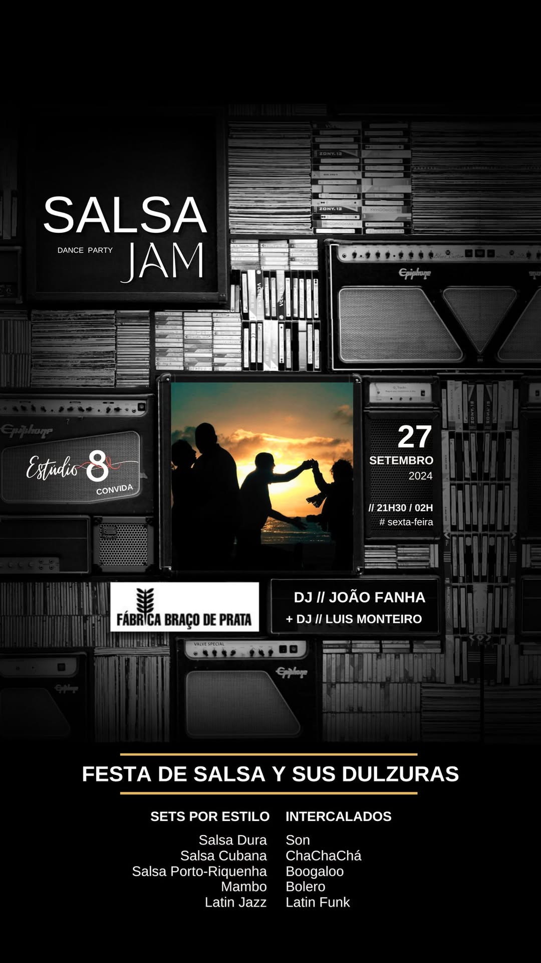 SALSA JAM Dance Party Estúdio 8 e DJ João Fanha na Fábrica do Braço de Prata (c Luis Monteiro)
