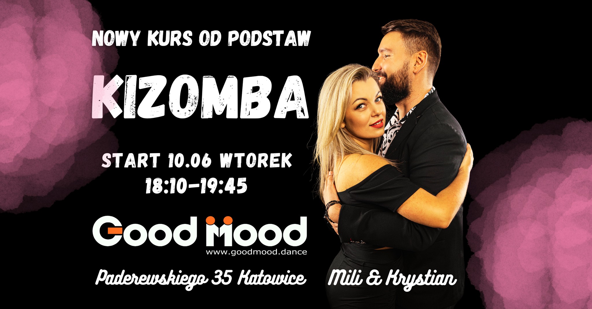 KIZOMBA OD PODSTAW ★ NOWY KURS TAŃCA ★ Wtorki 18:10 ★ 10.06.2025 ★ Good Mood Katowice