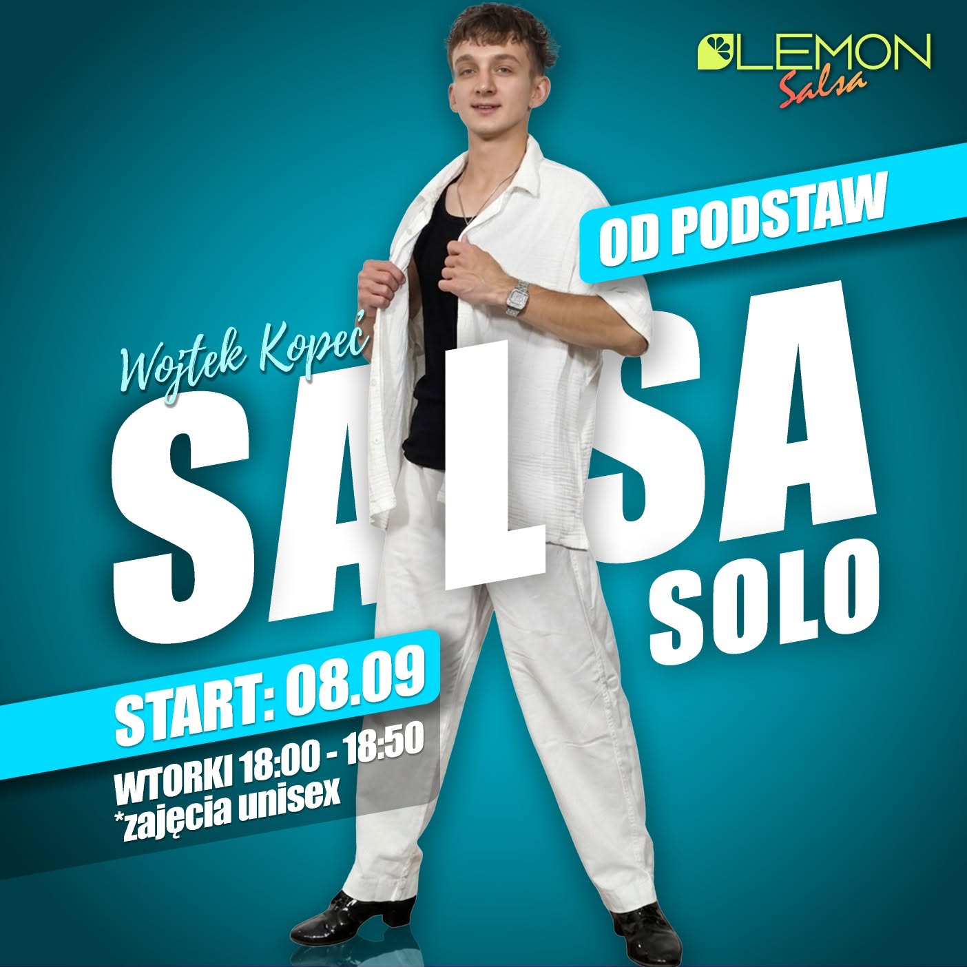 Wrzesień 2026! Salsa SOLO od podstaw! Dla pań i panów!