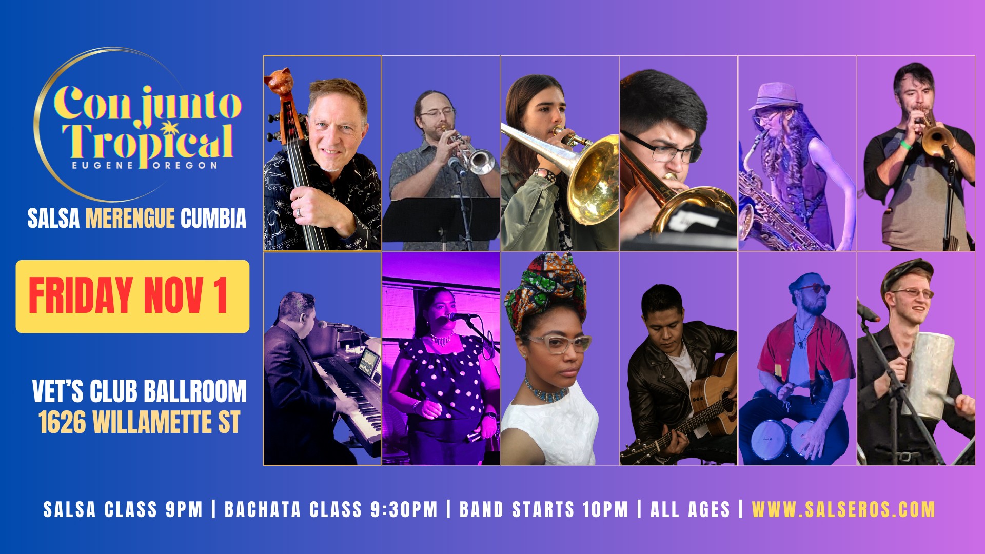 Conjunto Tropical at The Vets Club Ballroom