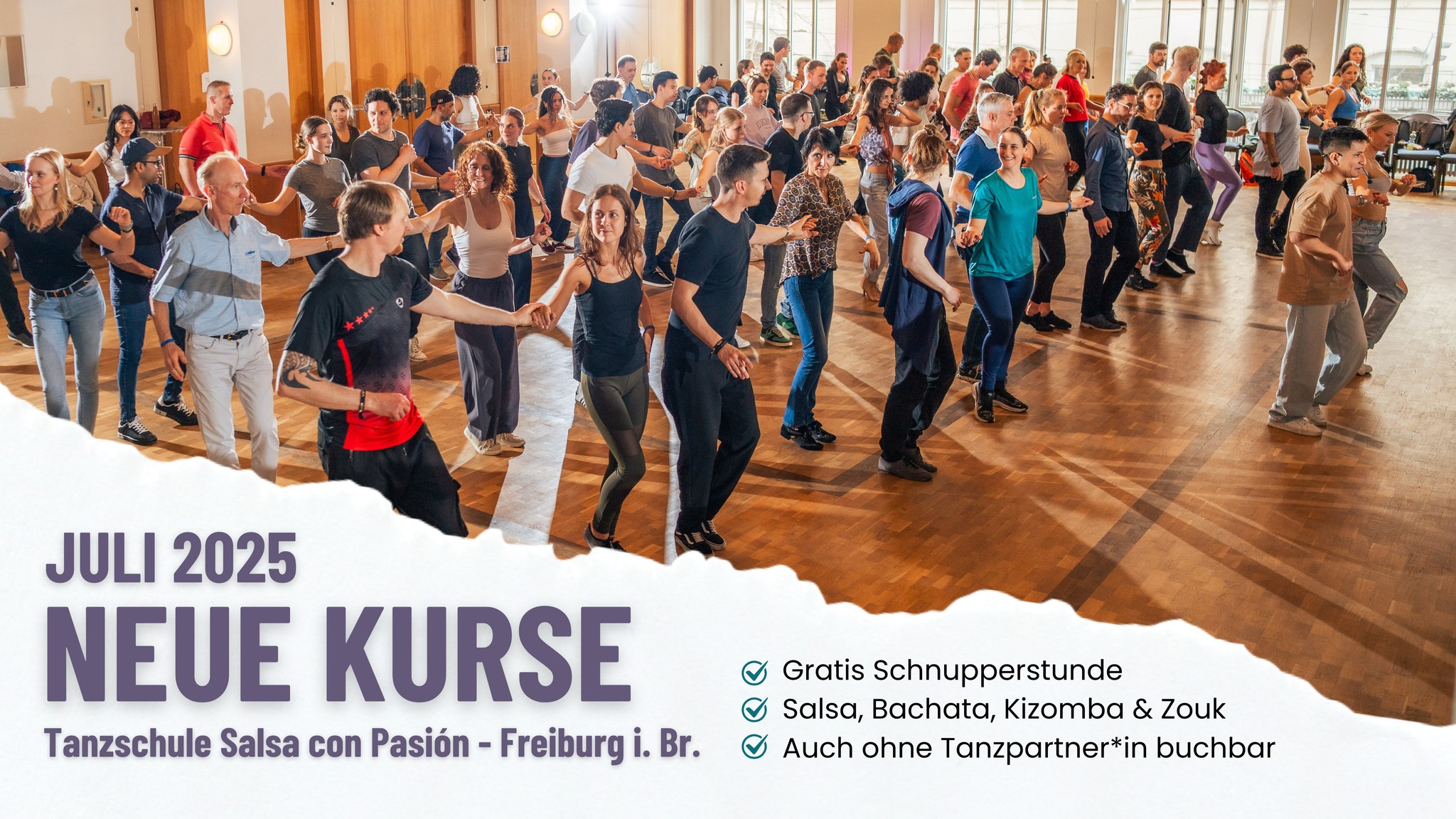 Neue Tanzkurse ab Juli 2025 in Freiburg Jetzt mit gratis Schnupperstunde! 💃🕺