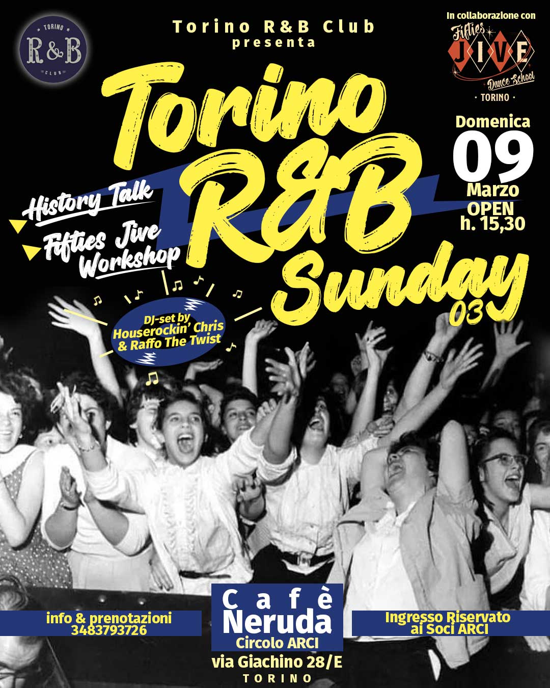 Torino R&B Sunday #03 • Cafè Neruda • Dom. 9 Marzo