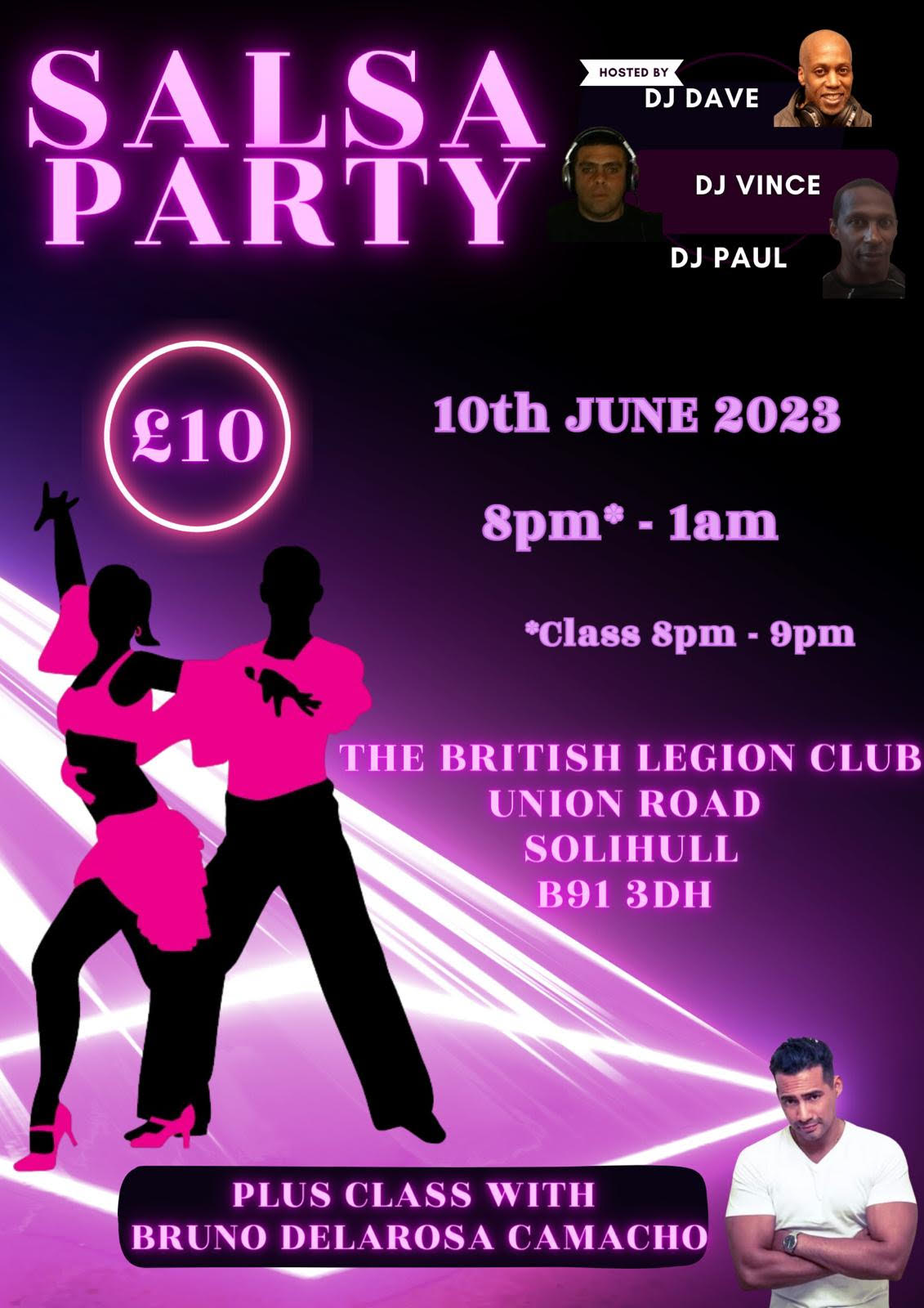 Salsa Social at Solihull British Legion