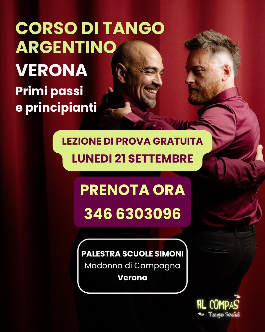 CORSO TANGO ARGENTINO-VERONA-LEZIONE DI PROVA