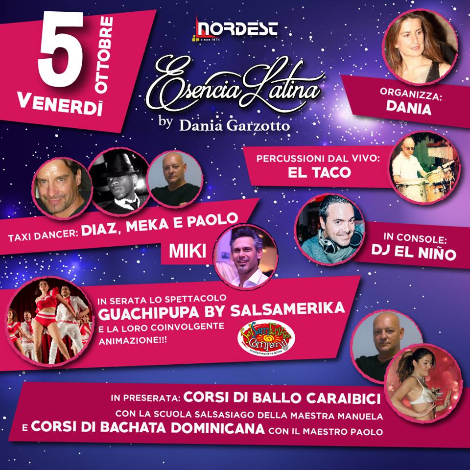 Venerdì 05 ottobr Esencia Latina-Salsamerika-Salsasiago
