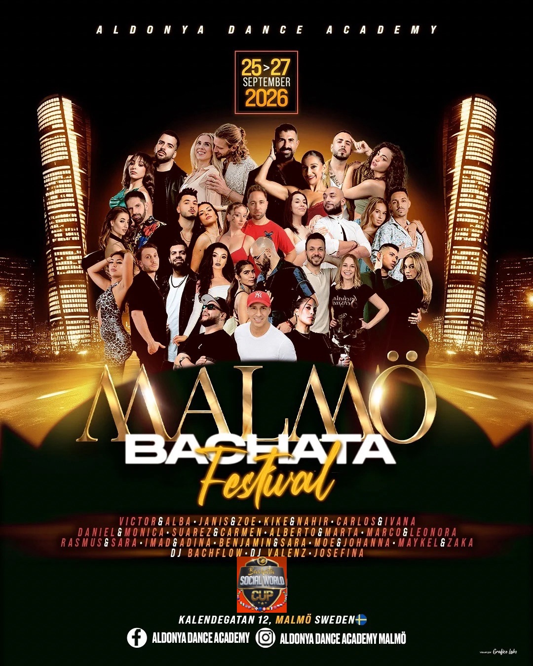 ★Scandinavian’s biggest bachata festival • Malmö Bachata Festival (Sweden) • 25-27 Sep 2026★
