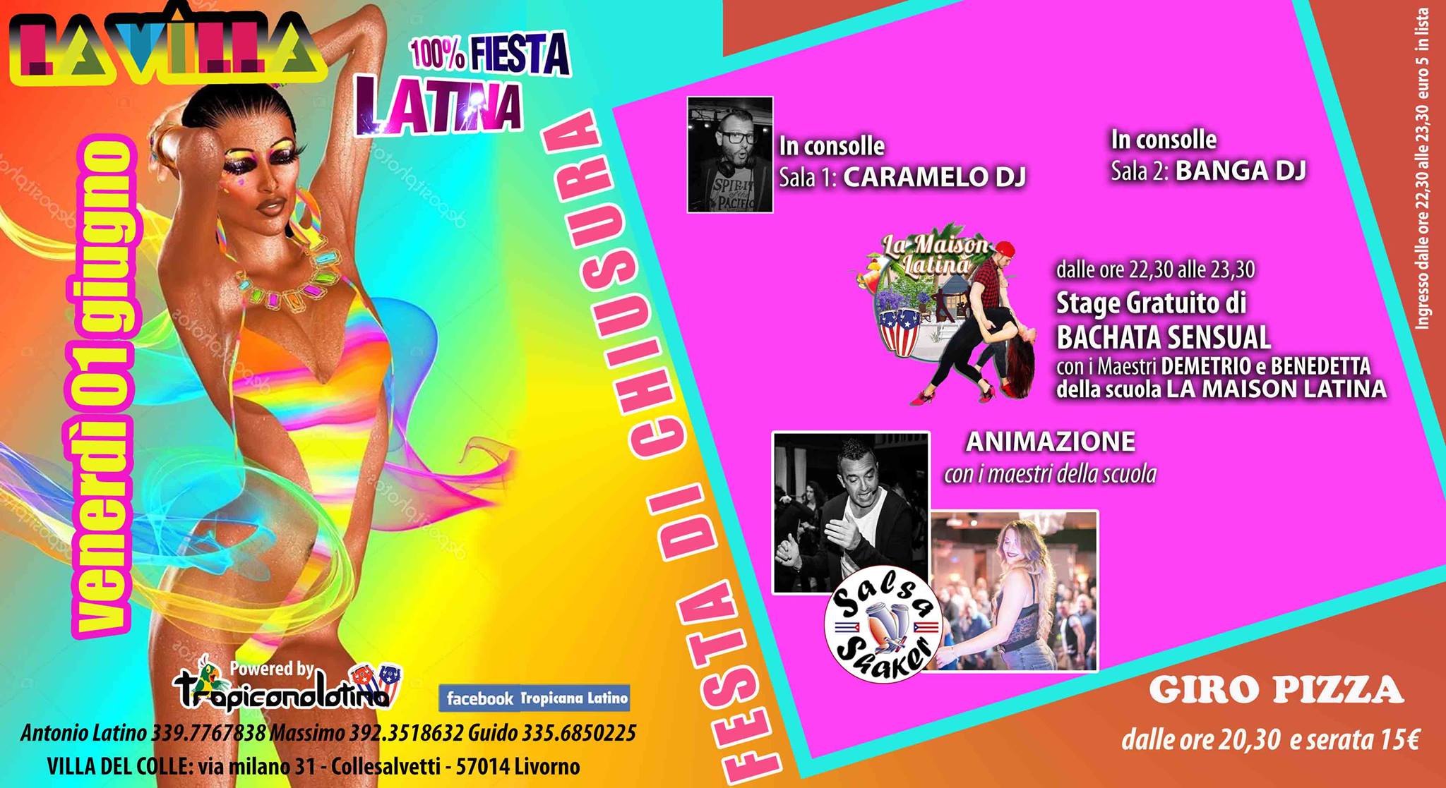 Festa di Chiusura del Venerdi Latino Villa del Colle