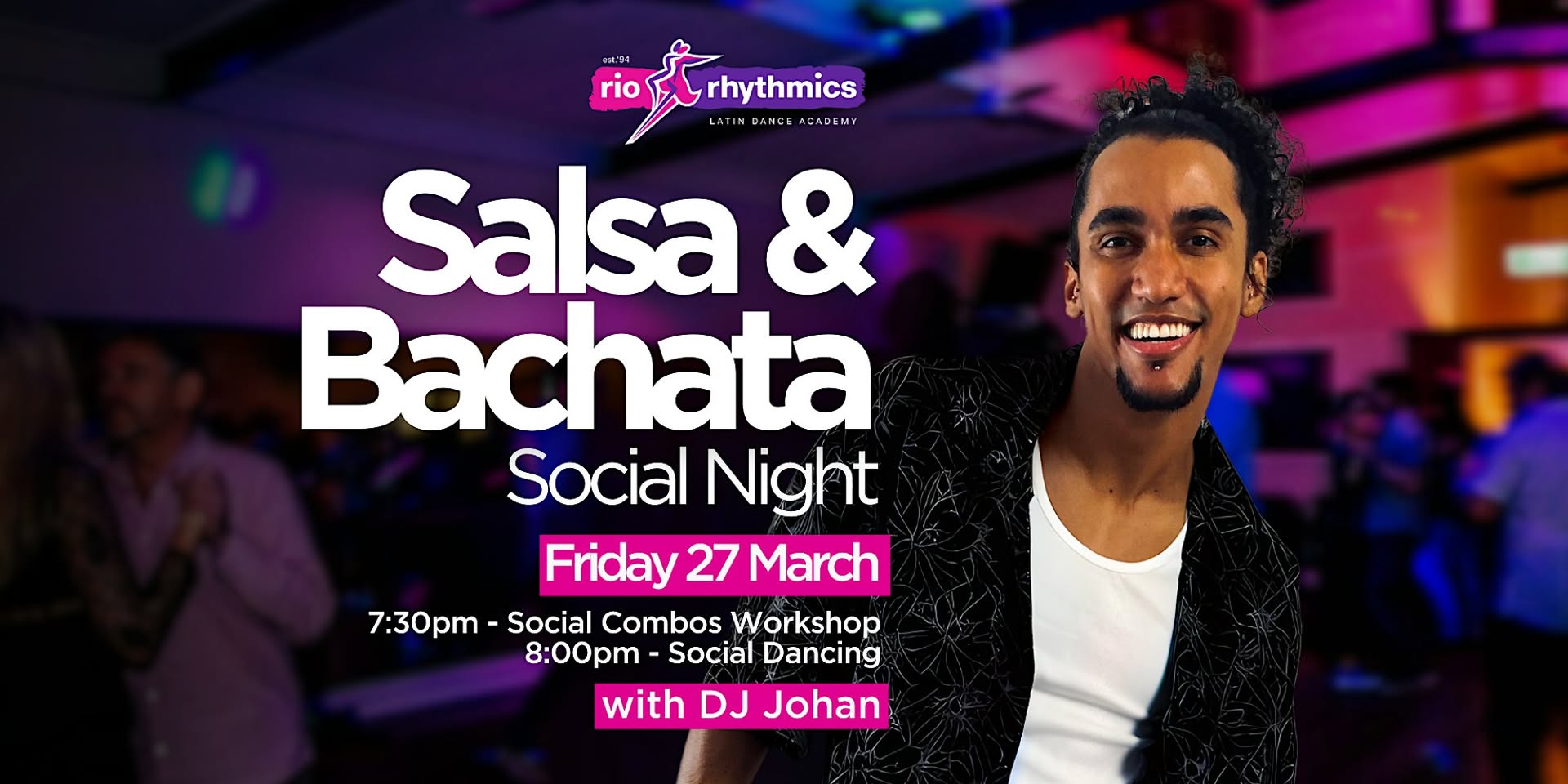 Friday Night Salsa Bachata Social with a fun Social Combos Workshop