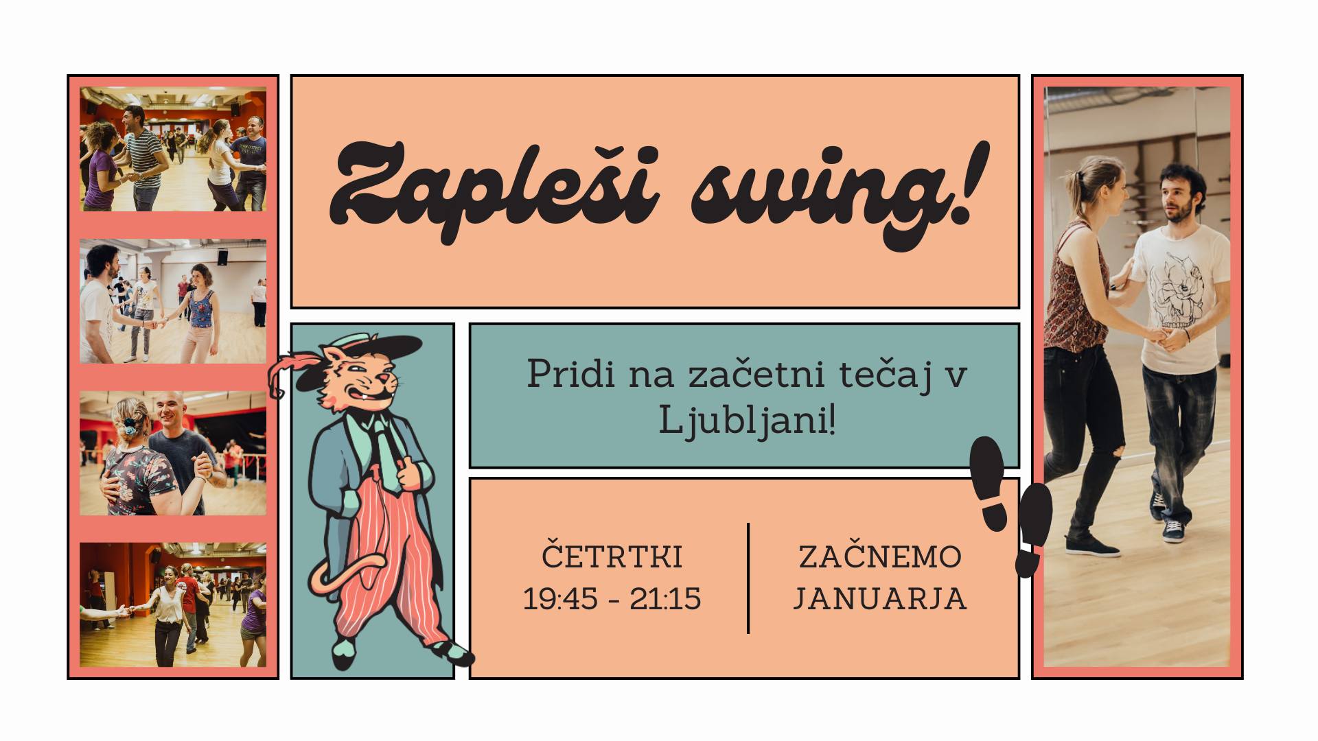ZAČETNI tečaj swing plesa (lindy hop)