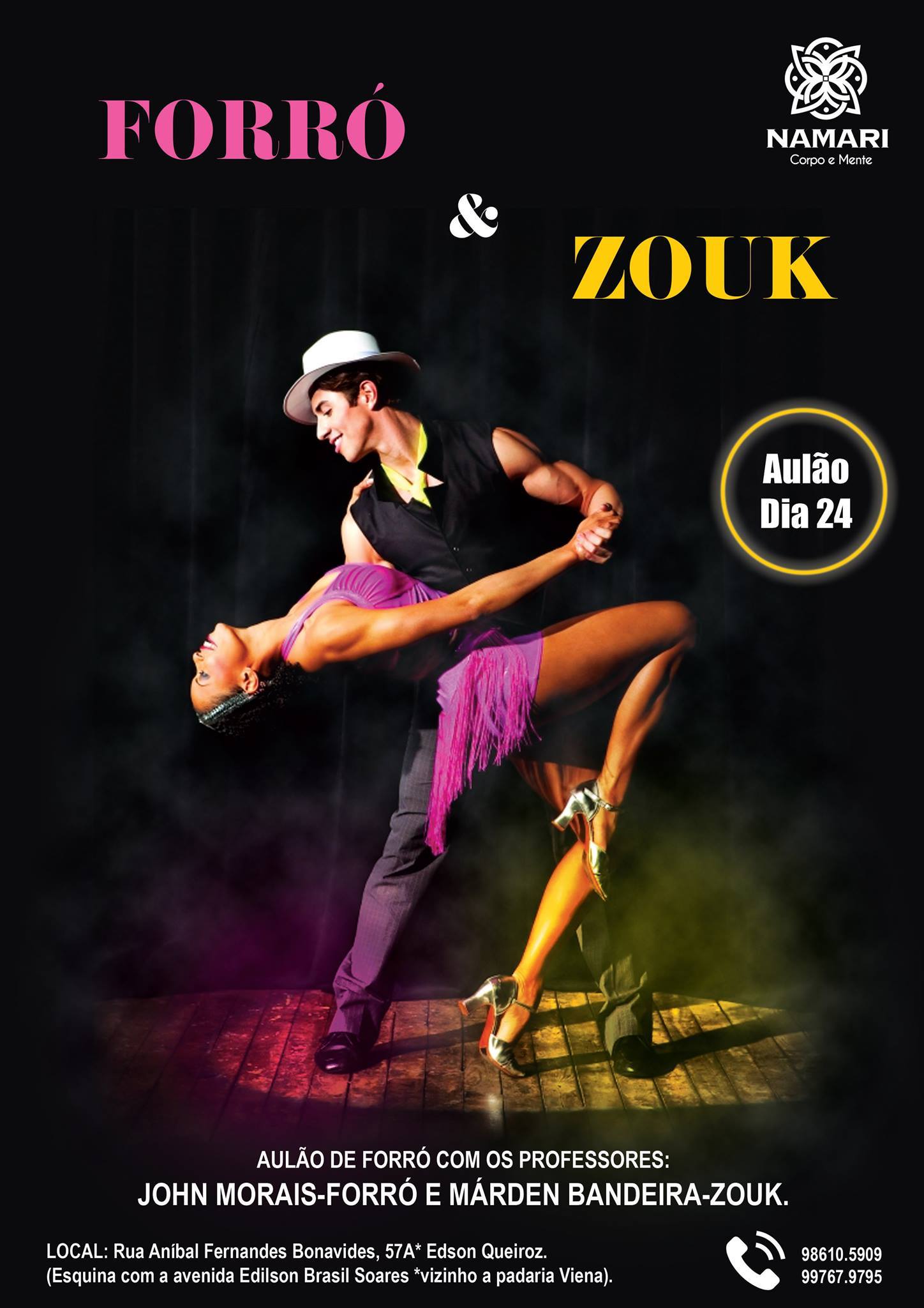 Aulão Gratuito de Forró e Zouk