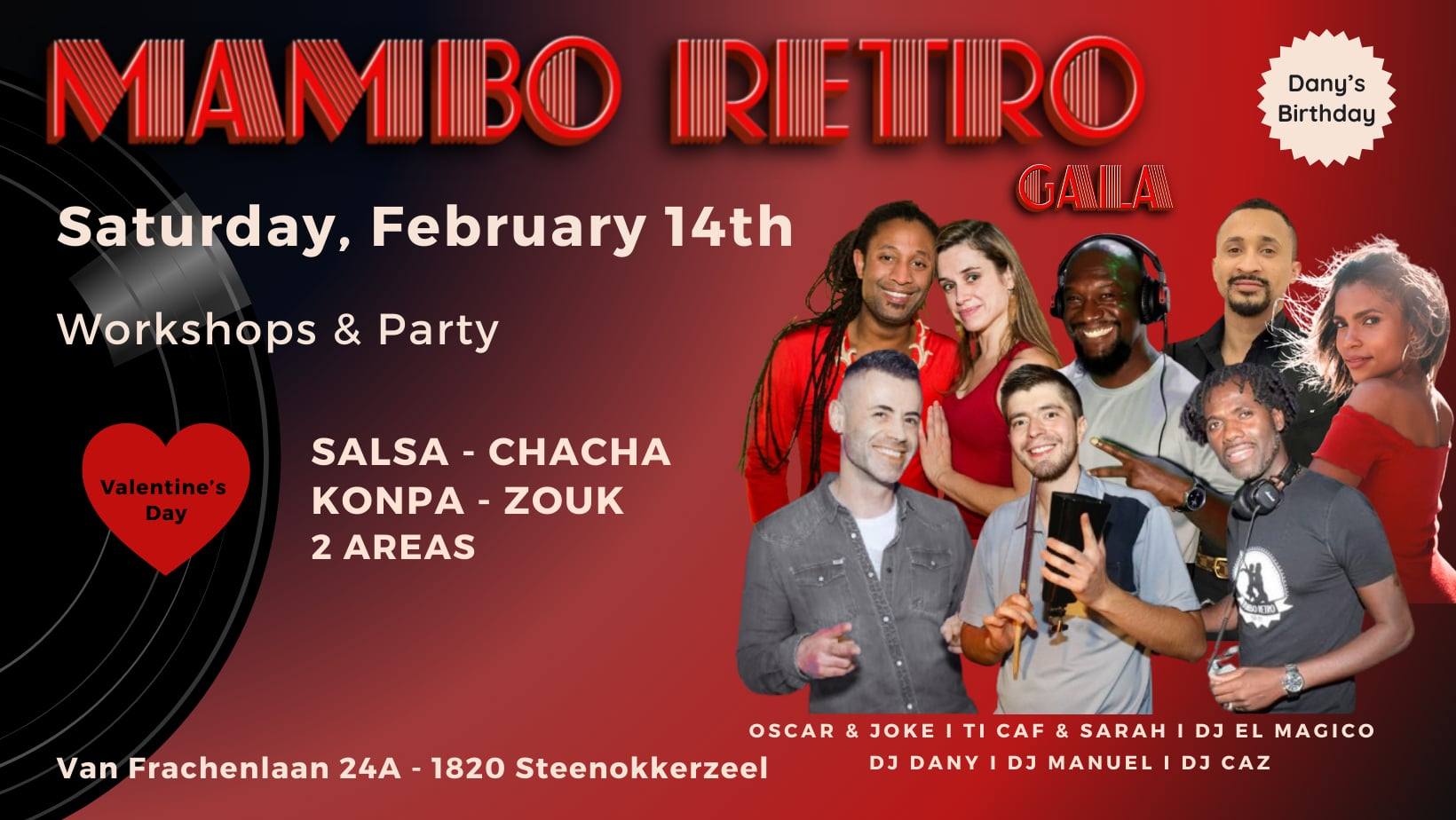 πππππ πππππ ππππ Valentine's Day & Dany's B-Day 2 Areas Salsa Konpa - Kizomba