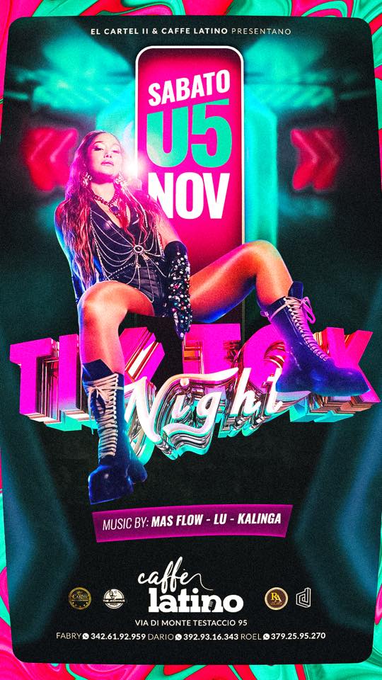 EL CARTEL & CAFFE LATINO PRESENTANO TIK TOK NIGHT