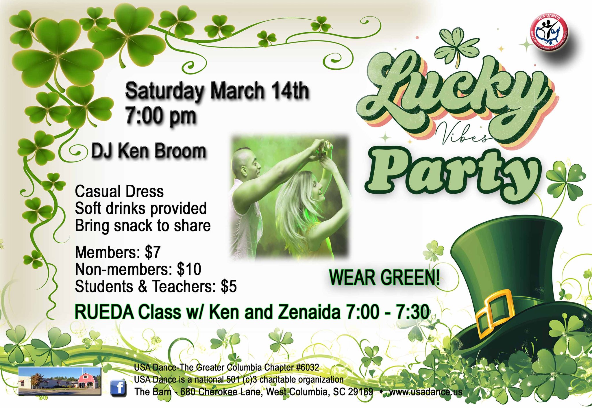 Columbia USADance Lucky Vibes Party!