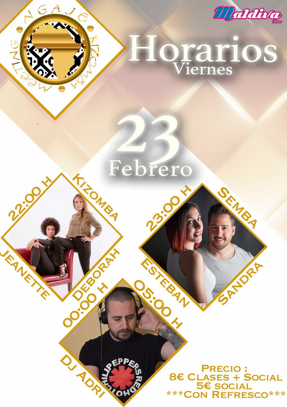 Clases Kizomba y Semba + Preparty Ngaje Meeting Kizomba