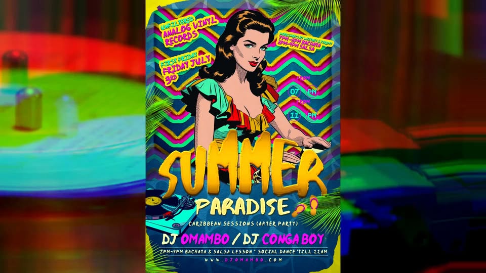 SUMMER PARADISE * CARIBBEAN SESSIONS AFTER PARTY DJ OMAMBO & DJ CONGA BOY π΄