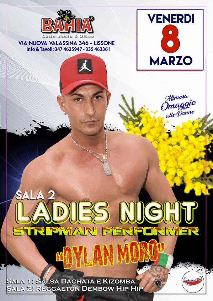 Venerdì 8 Marzo Grande serata dedicata alla FESTA DELLA DONNA