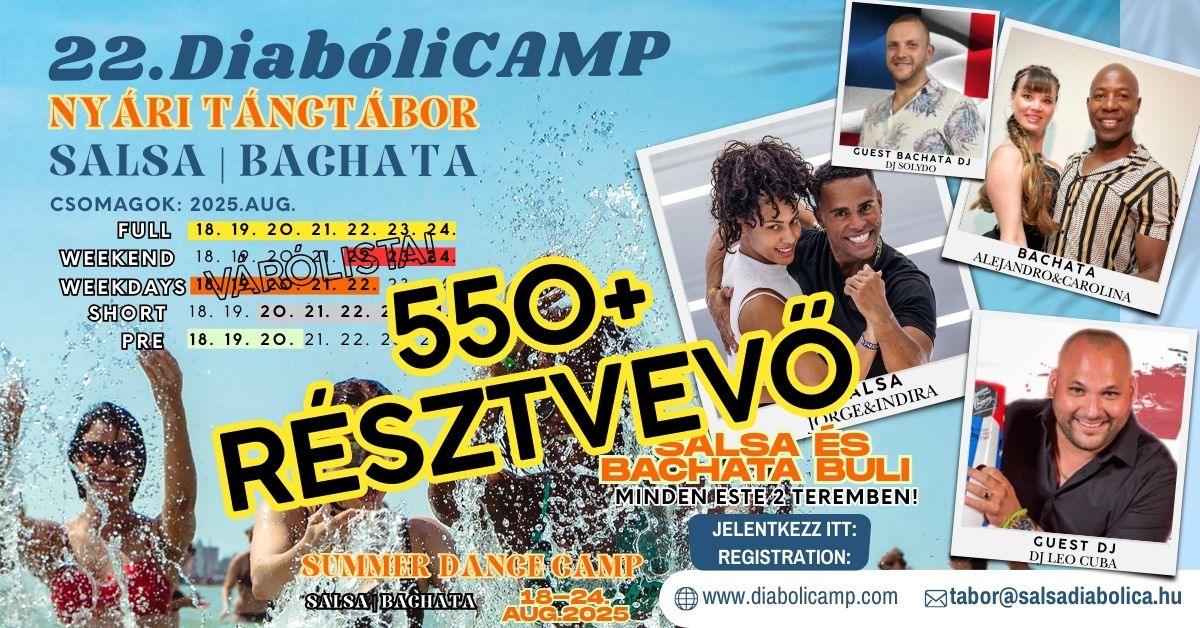 22. Salsa Diabólica Nyári Tábor 2025 22nd DiabóliCAMP 2025