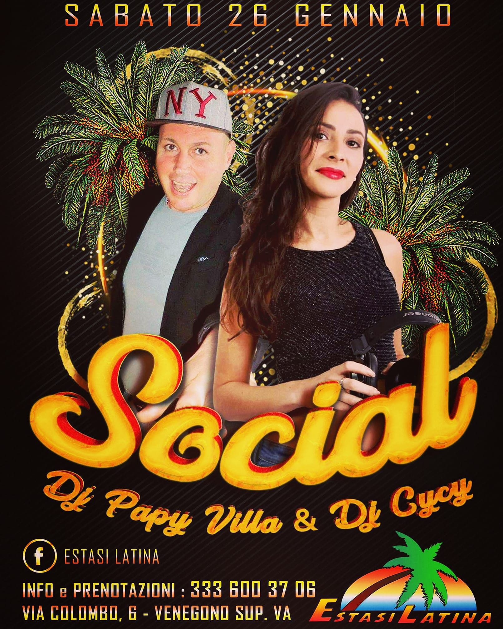 Social Estasi latina-serata imperdibile!