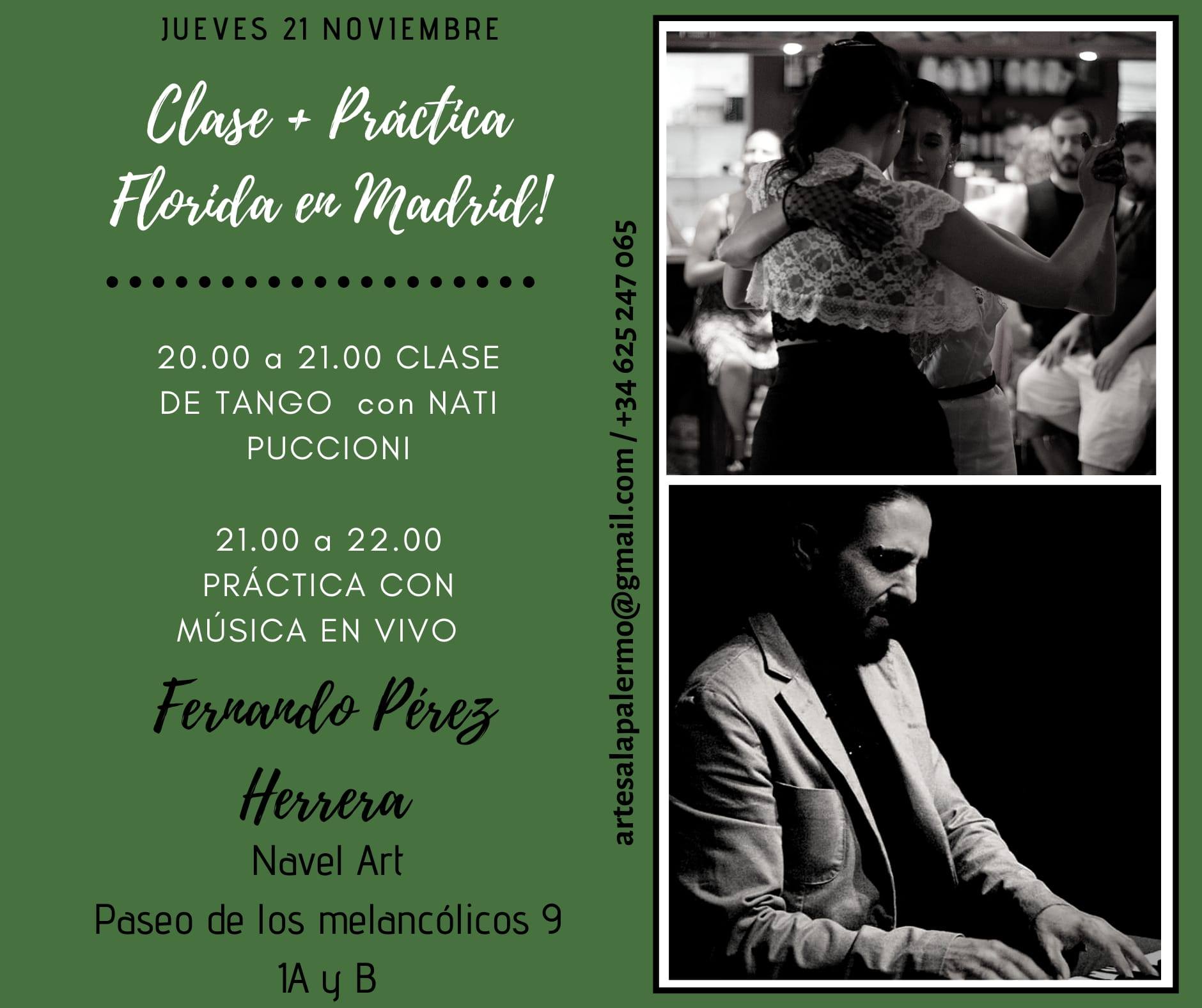 Clase y Práctica Florida. Música en vivo: Fernando Pérez Herrera