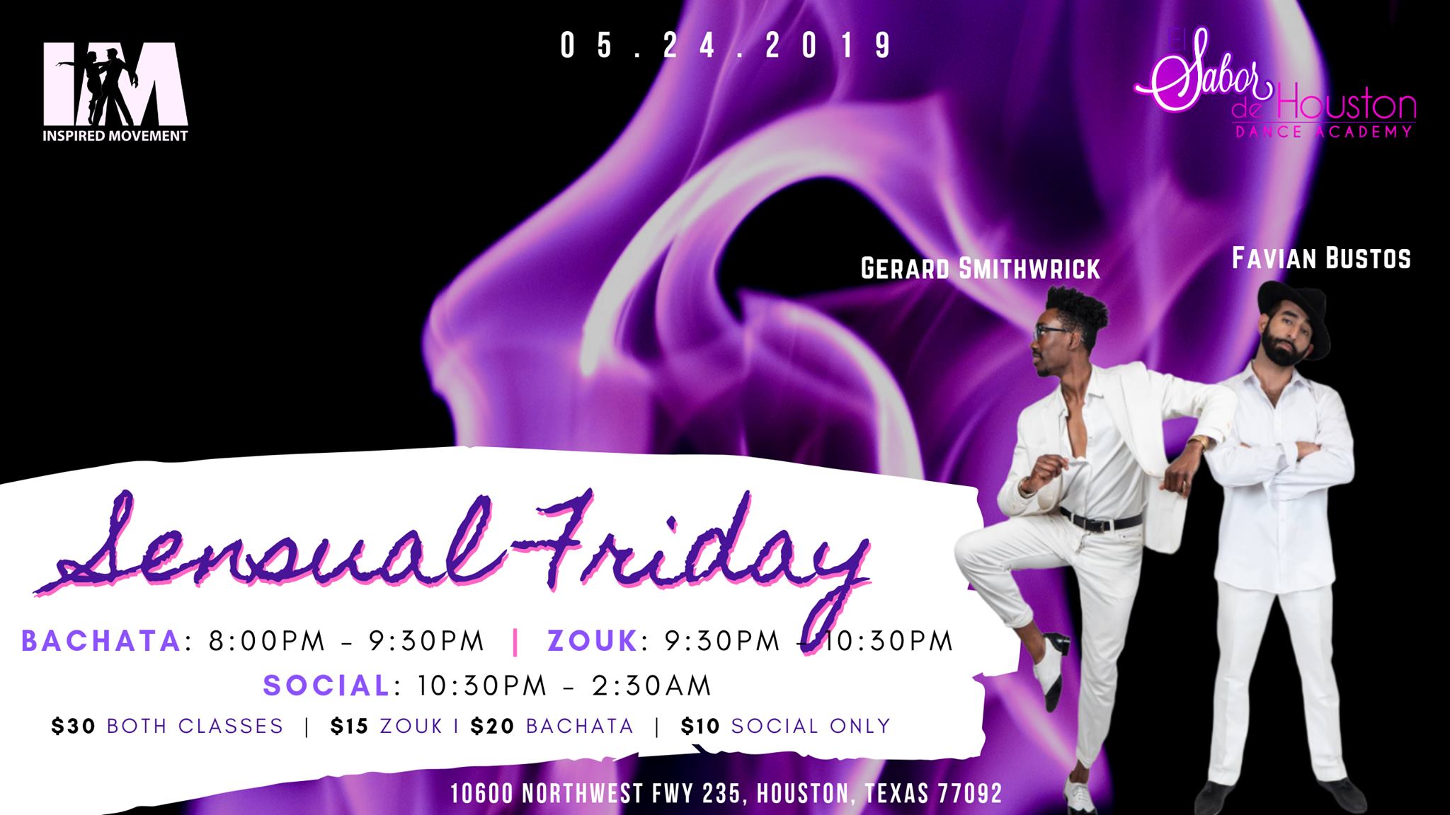 Sensual Friday Social In Houston w Inspired Movement