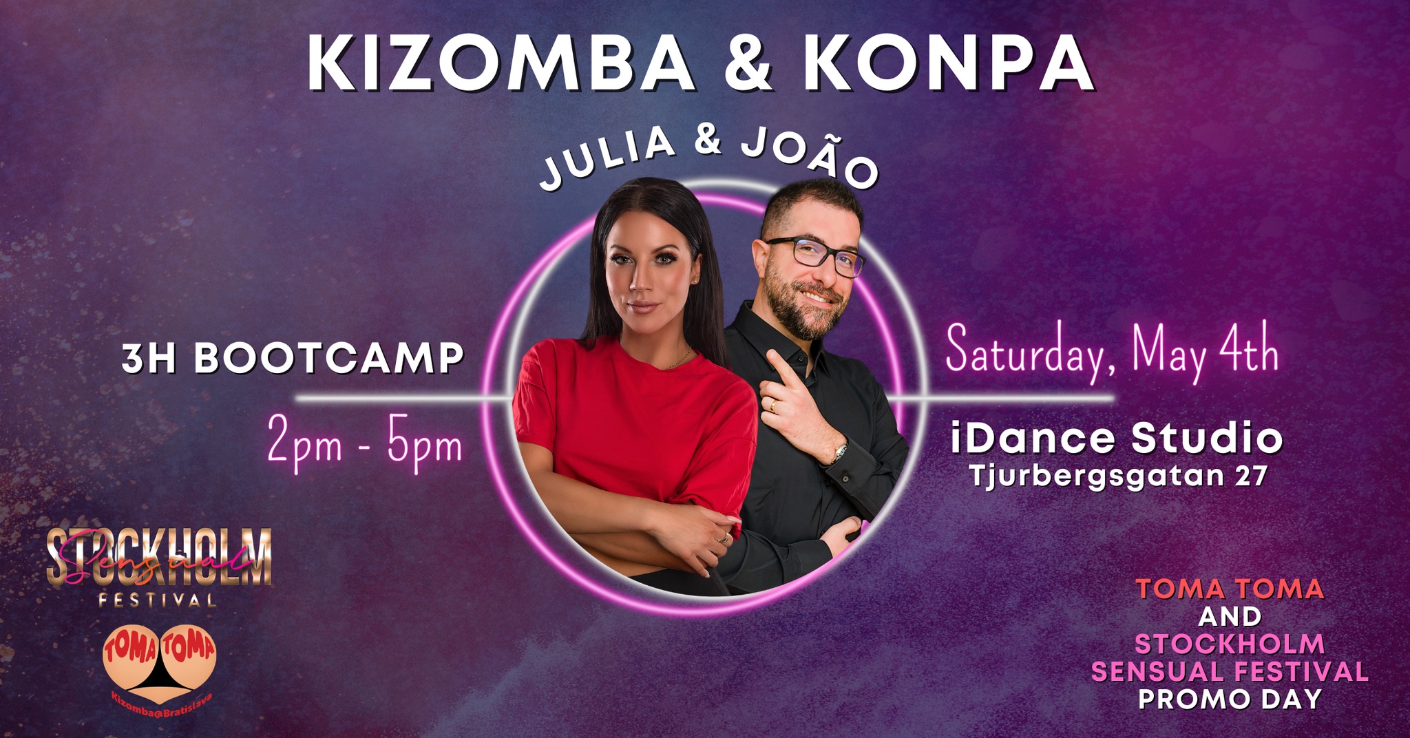 Kizomba & Konpa Intensive Bootcamp with Julie Scekic & João Rocha