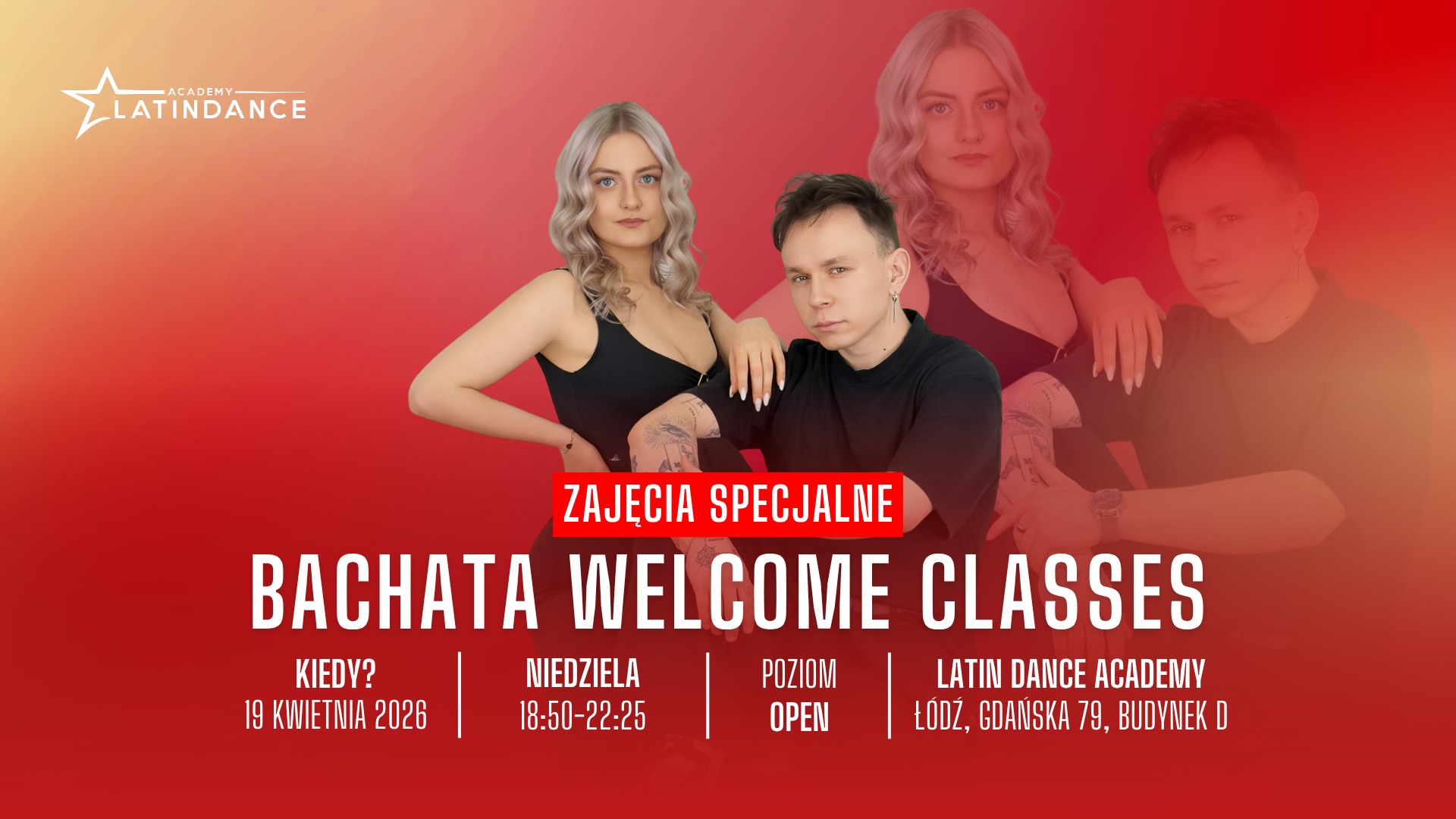 Bachata Welcome Classes Zajęcia Specjalne w LDA! 19 kwietnia '26