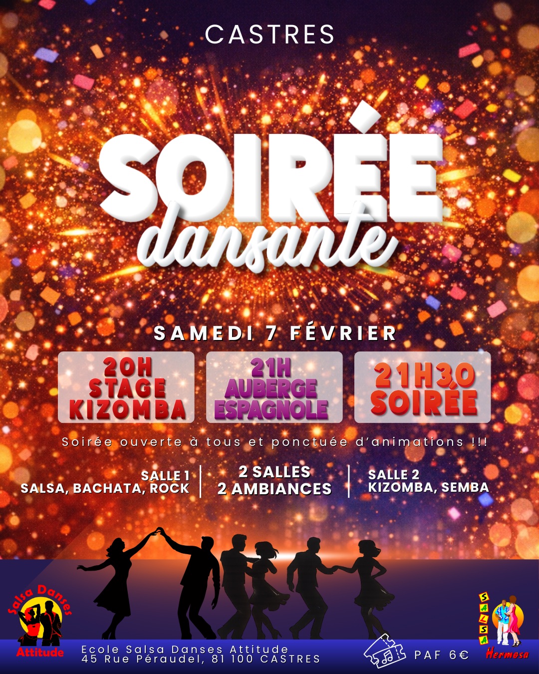 Soirée du mois + Stage Kizomba tous niveaux
