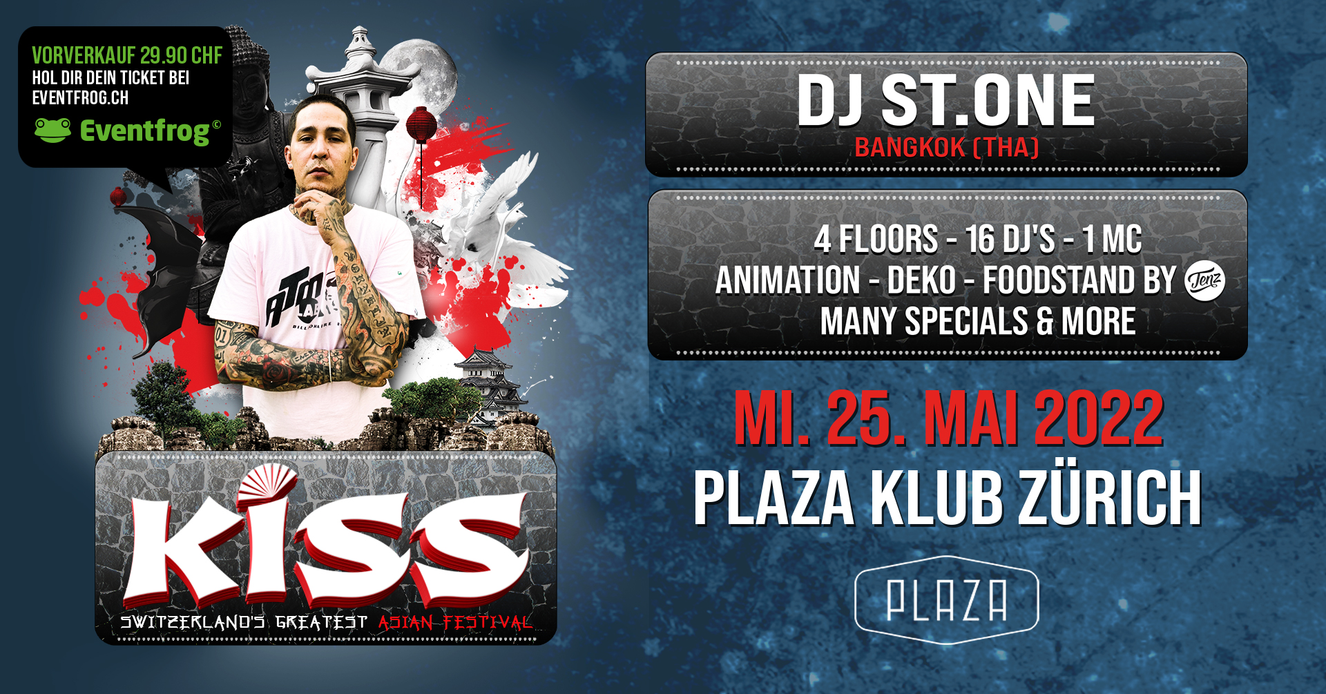 Asian Kiss @ Plaza Klub - Mi. 25. Mai 22