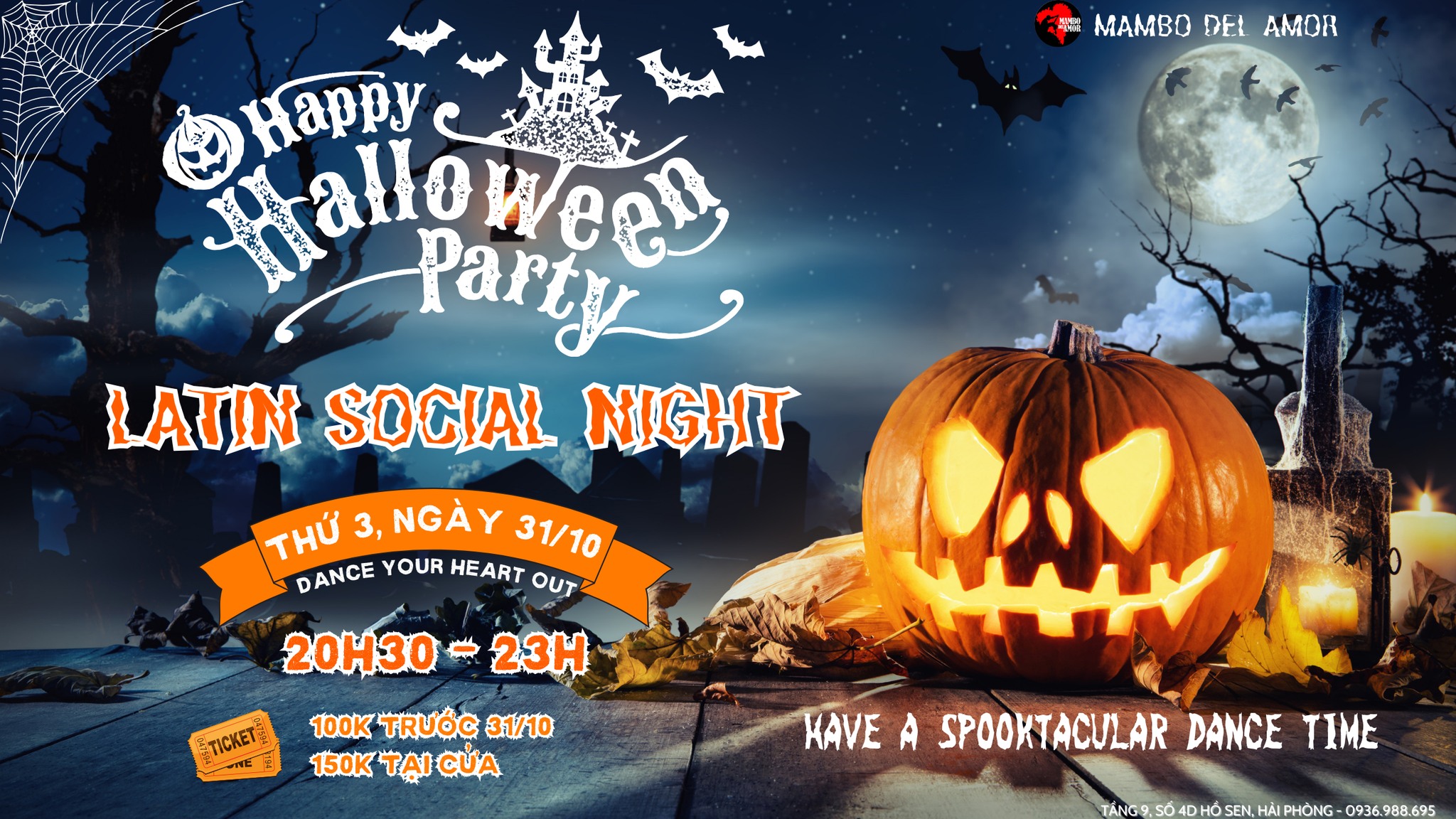 Halloween Latin Social Party 20h30 - 31.10.2023