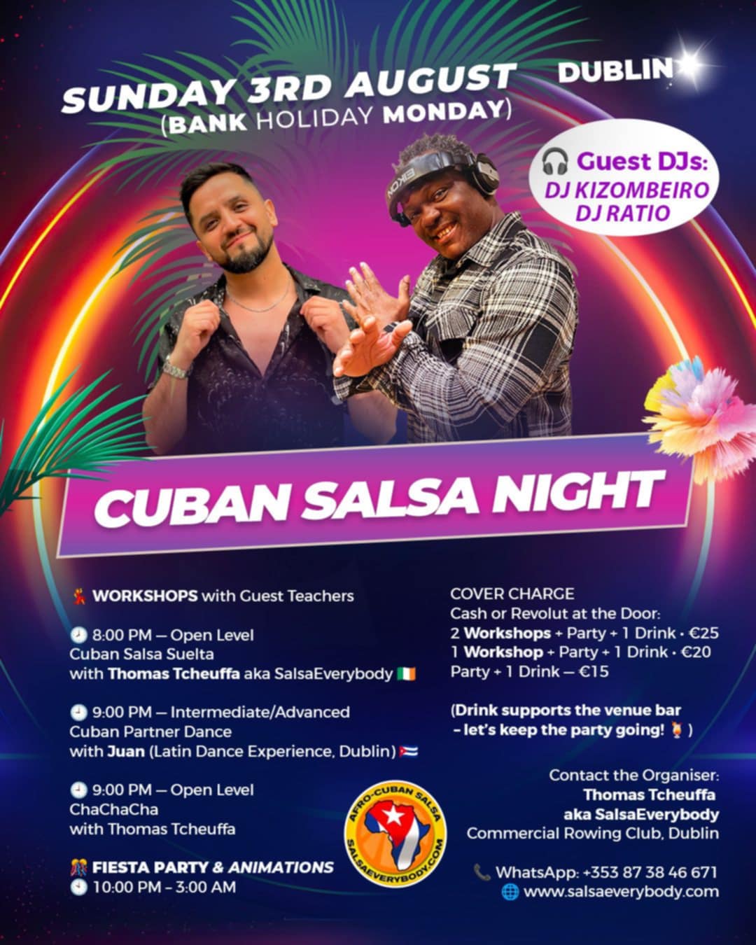 #CUBAN #SALSA NIGHT (S.B.K) #DUBLIN