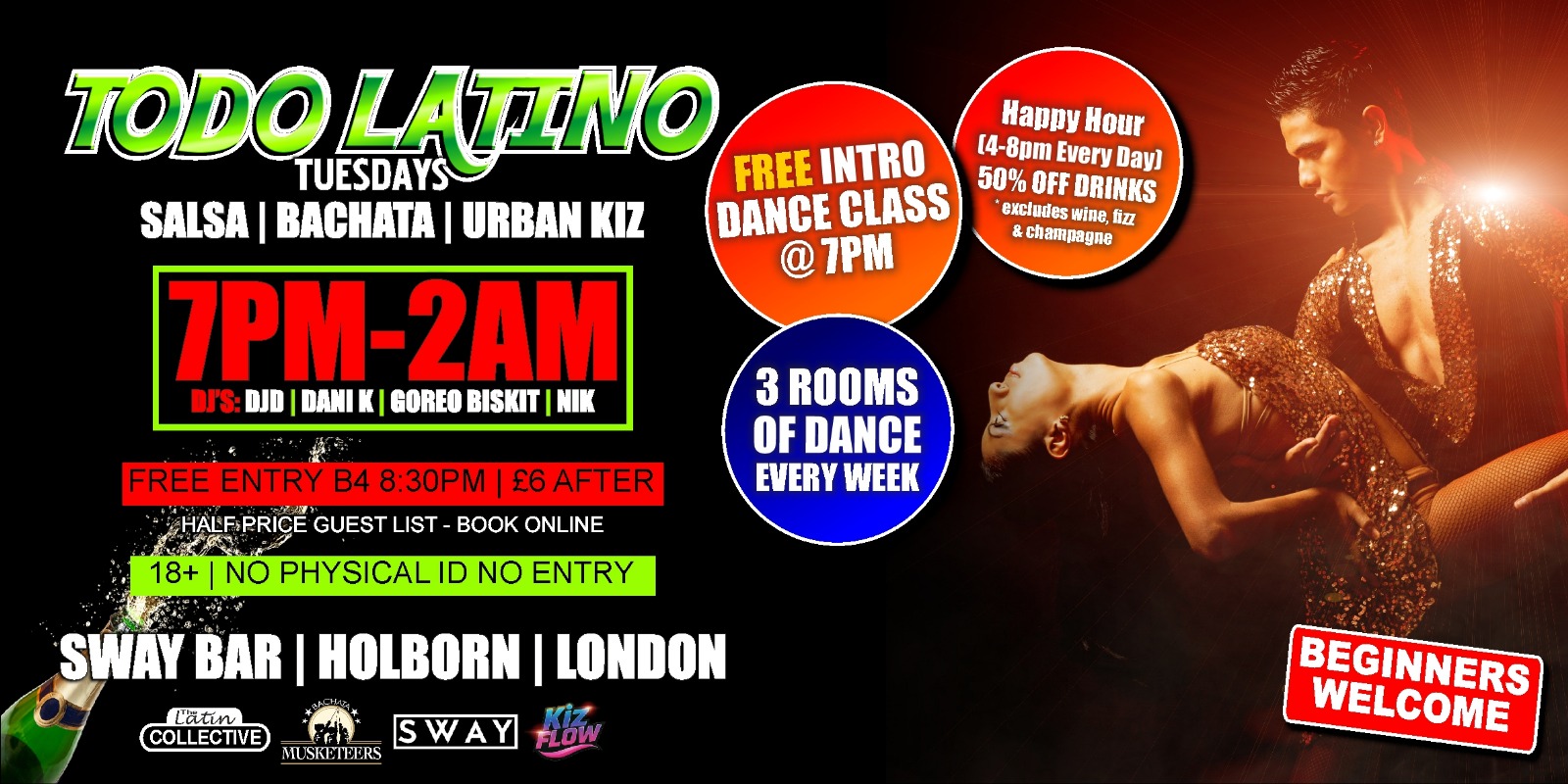 TODO LATINO Tuesdays - The Latin Collective & Kiz Flow