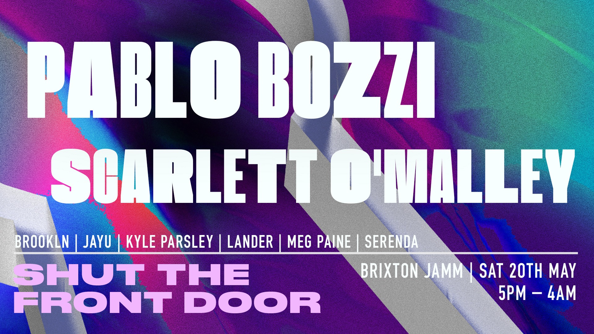 Shut The Front Door: Day & Night Terrace Party w Pablo Bozzi & Scarlett O'Malley