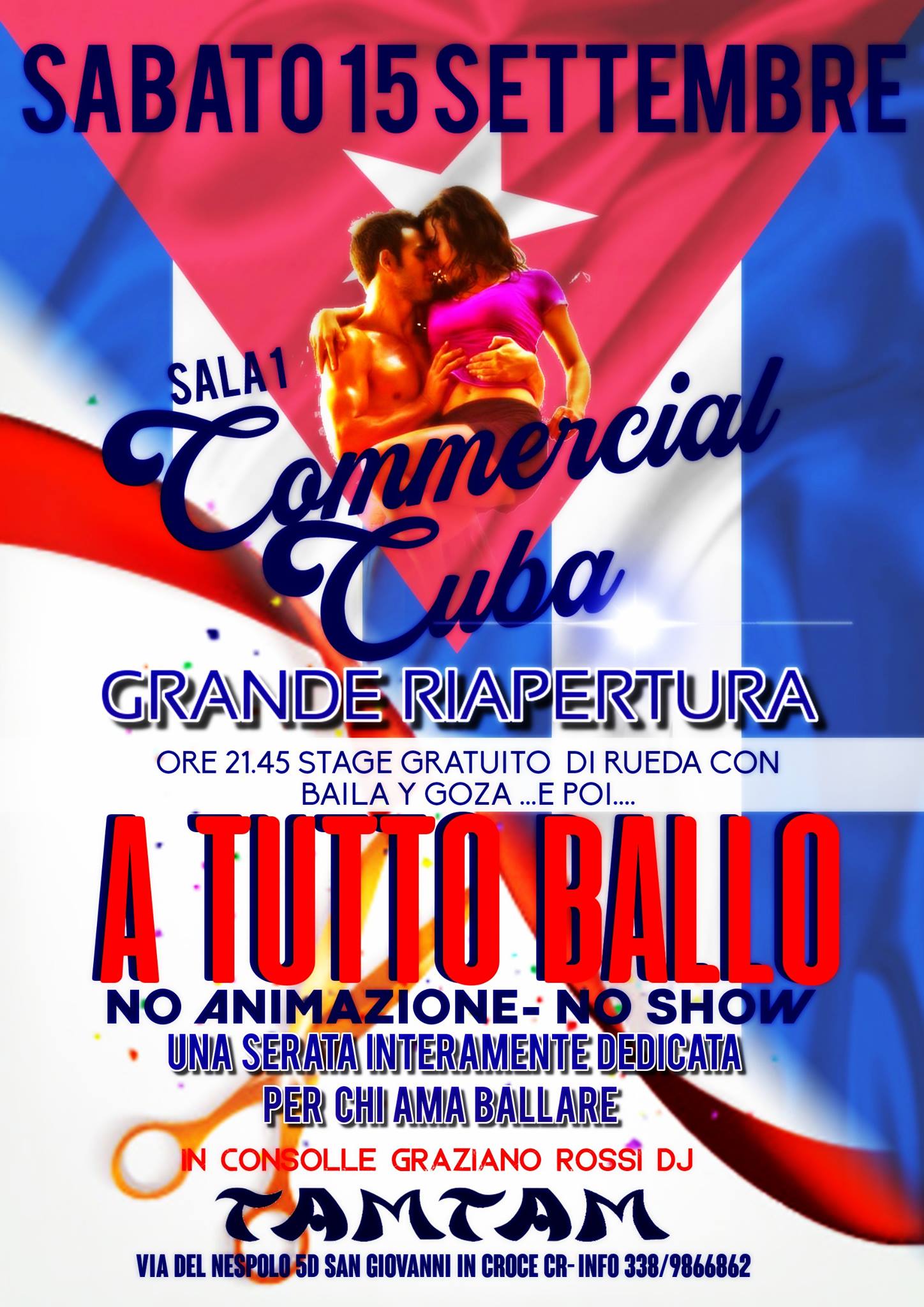 Commercial Cuba - Tam Tam - Grande Riapertura Sala1