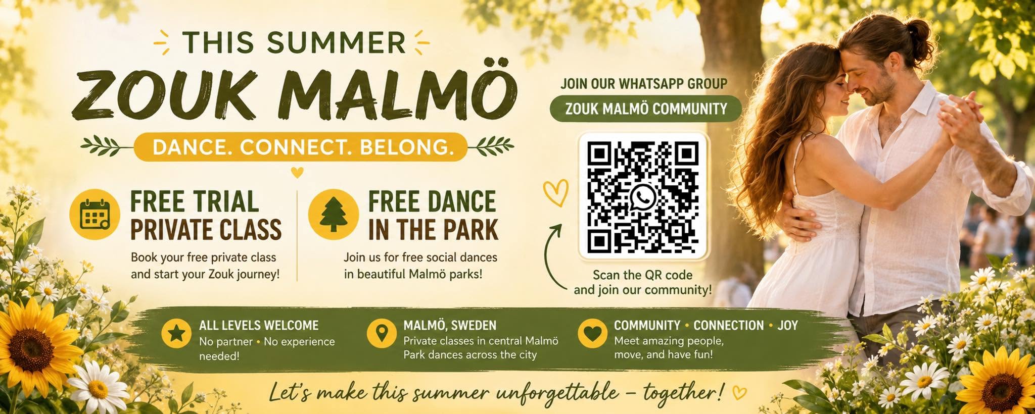 ZOUK Malmö Summer Community - Gratis dans i parken & Gratis prova-på