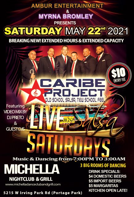 Live Salsa Band Saturday ft Caribe Project