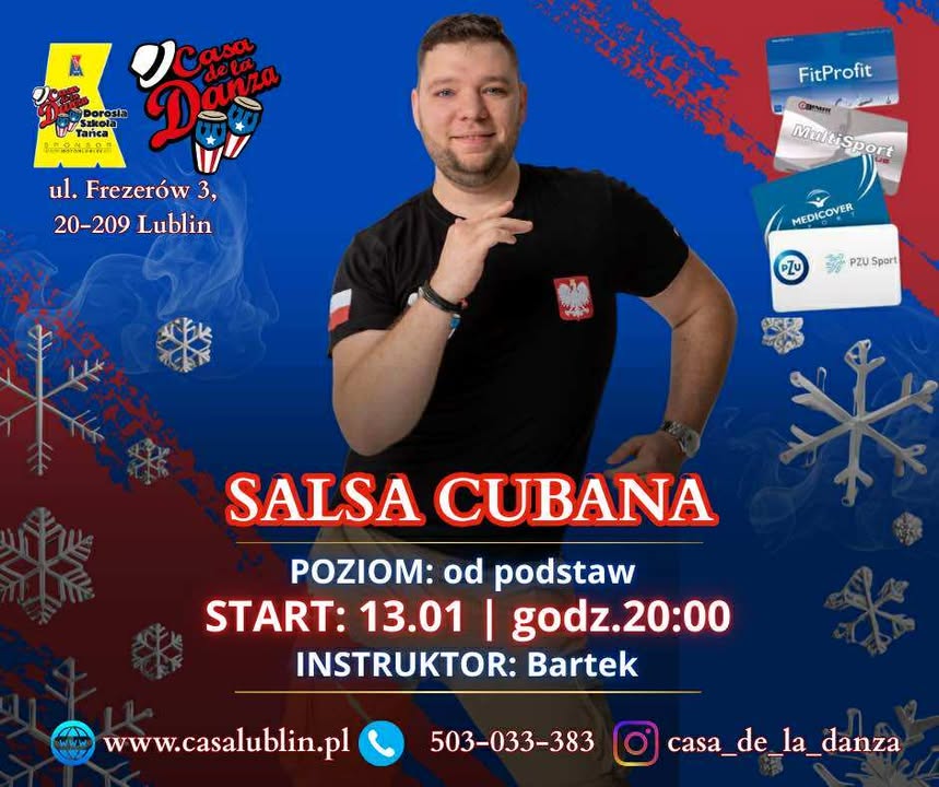 ❄ NOWY KURS ❄ SALSA CUBANA CASA DE LA DANZA BARTEK START 13.01