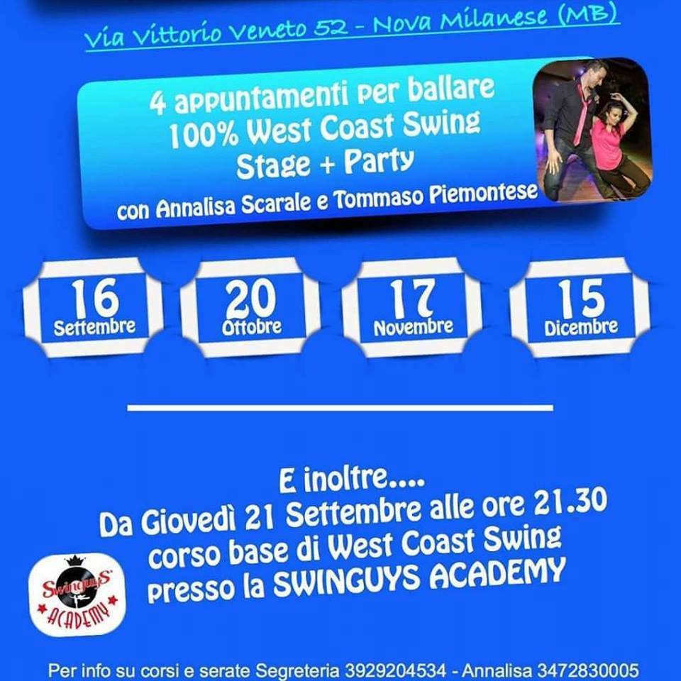 Milano West Coast Swing Stage+Party
