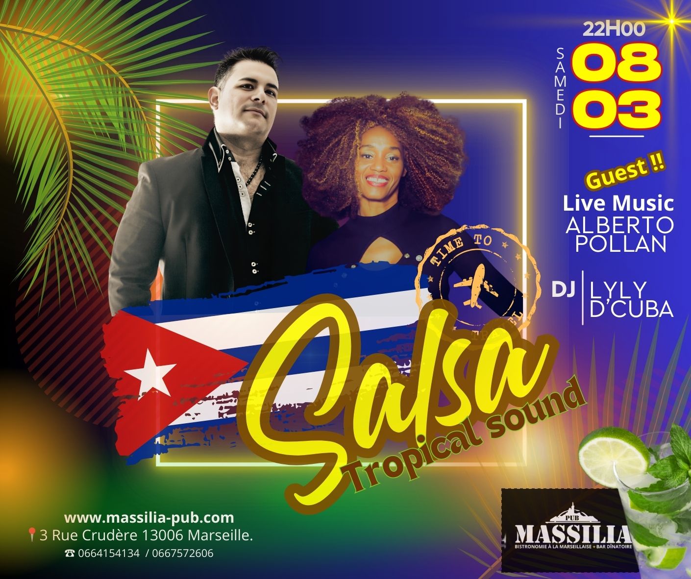 Noche SALSA & Tropical Sound ►by Lyly D'Cuba - Guest ALBERTO POLLAN.