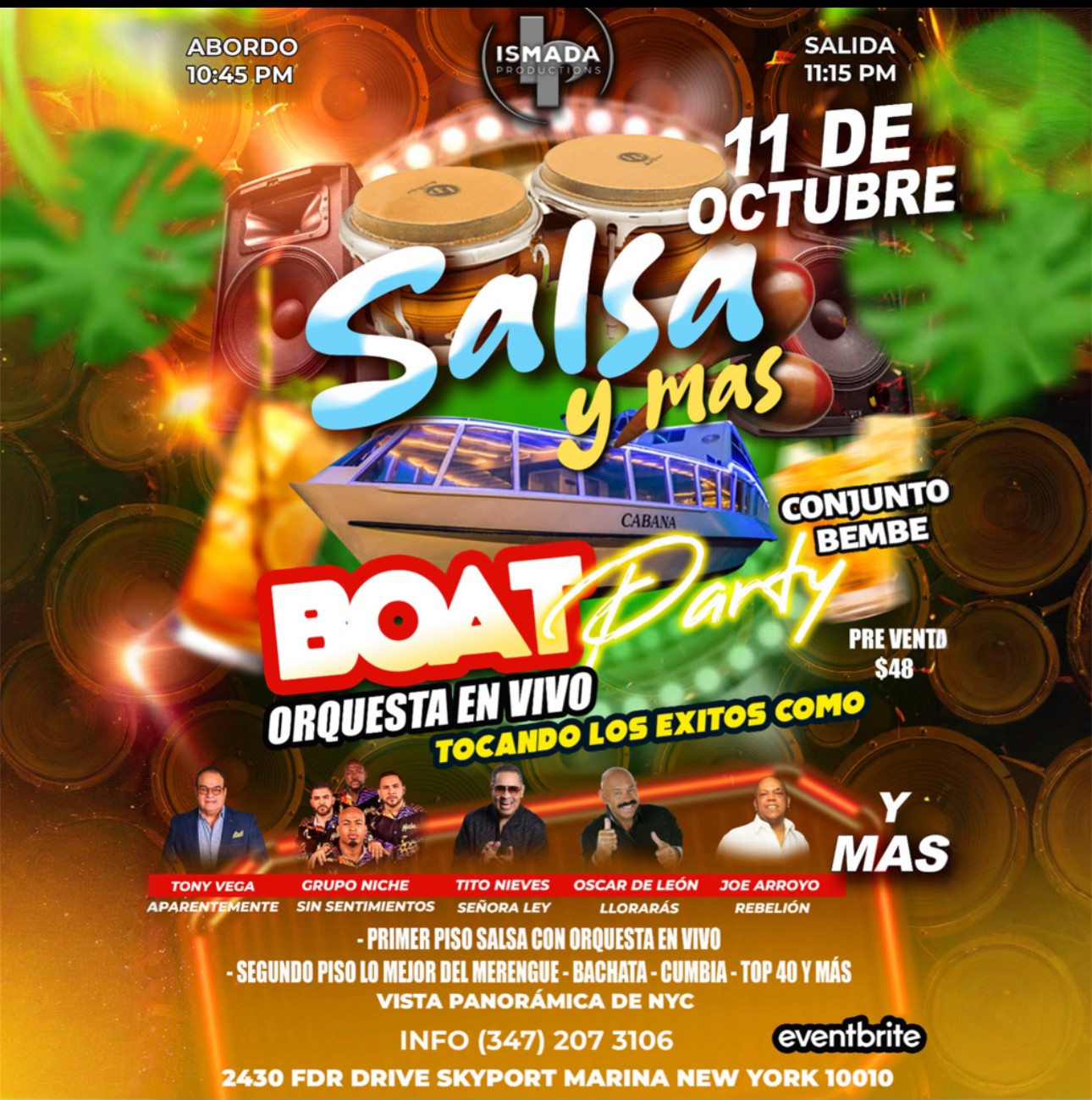 Salsa Boat Party y mas (ultimo del año)
