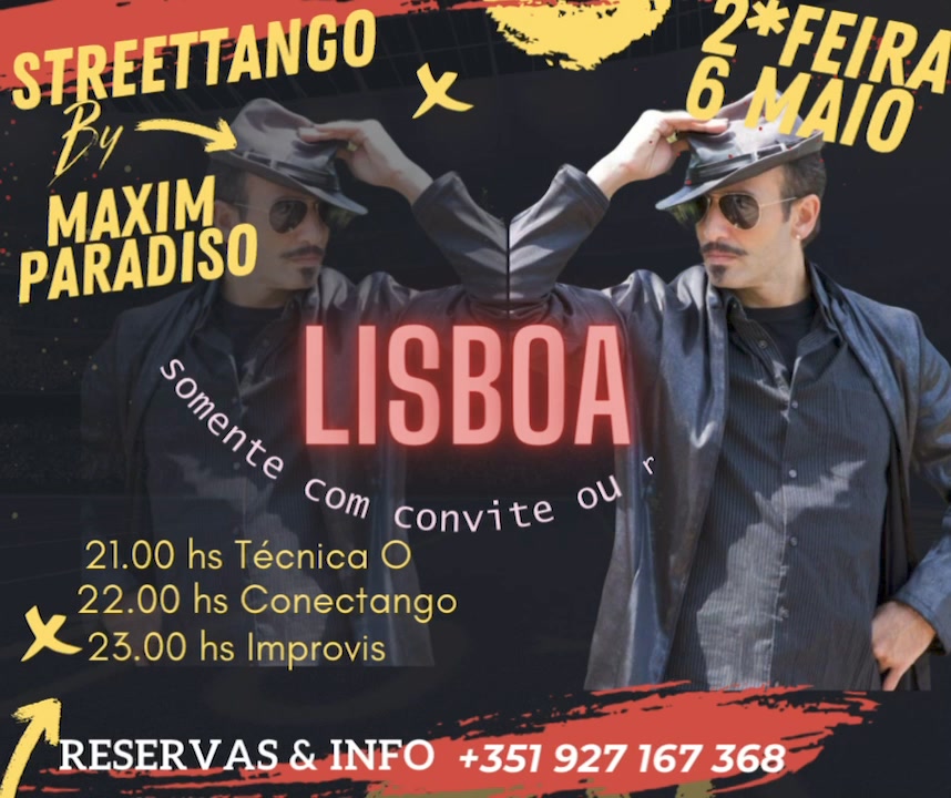 Lisboa ! Descubra a mágica do Tango com Maxim Paradiso