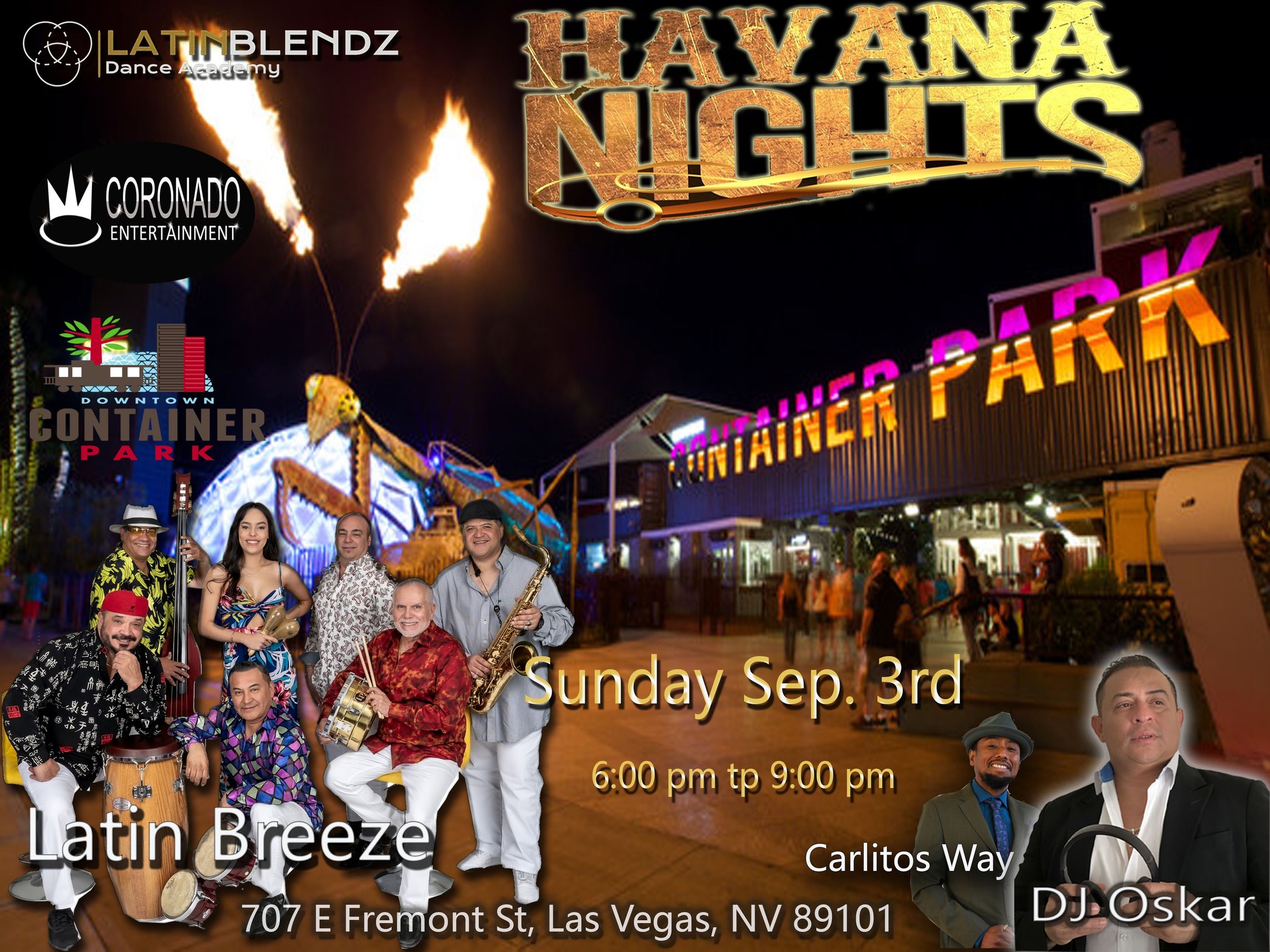 Havana Night at Container Park Las Vegas