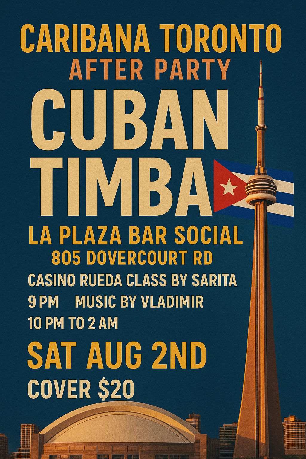 TIMBA CUBANA "AFTER PARTY CARIBANA" IN LA PLAZA BAR