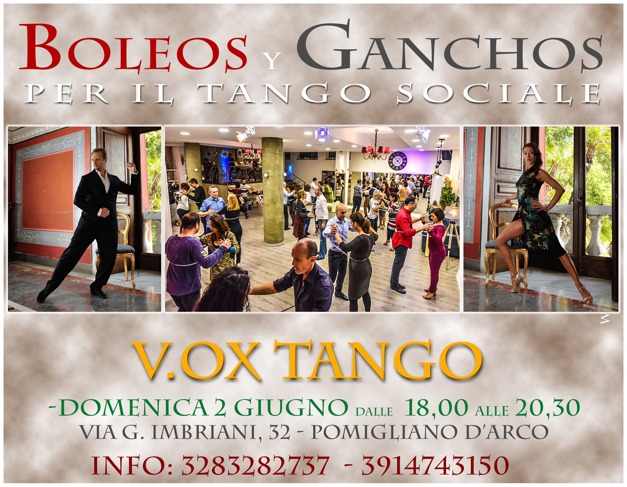 Boleos y Ganchos per il tango sociale + stretching per tangheri