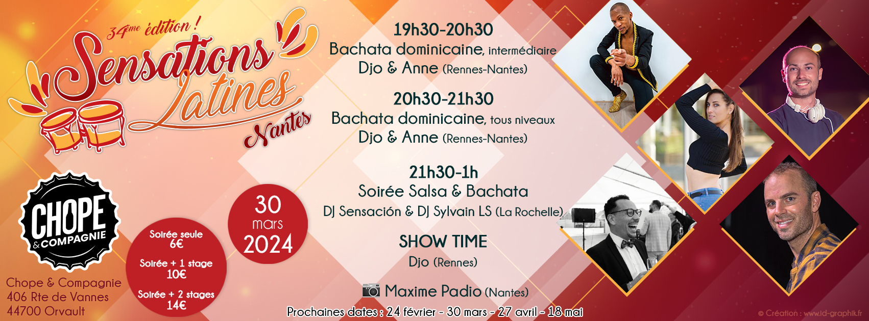 🕺💃 Sensations Latines #34 - Salsa & Bachata à Chope & Compagnie Orvault