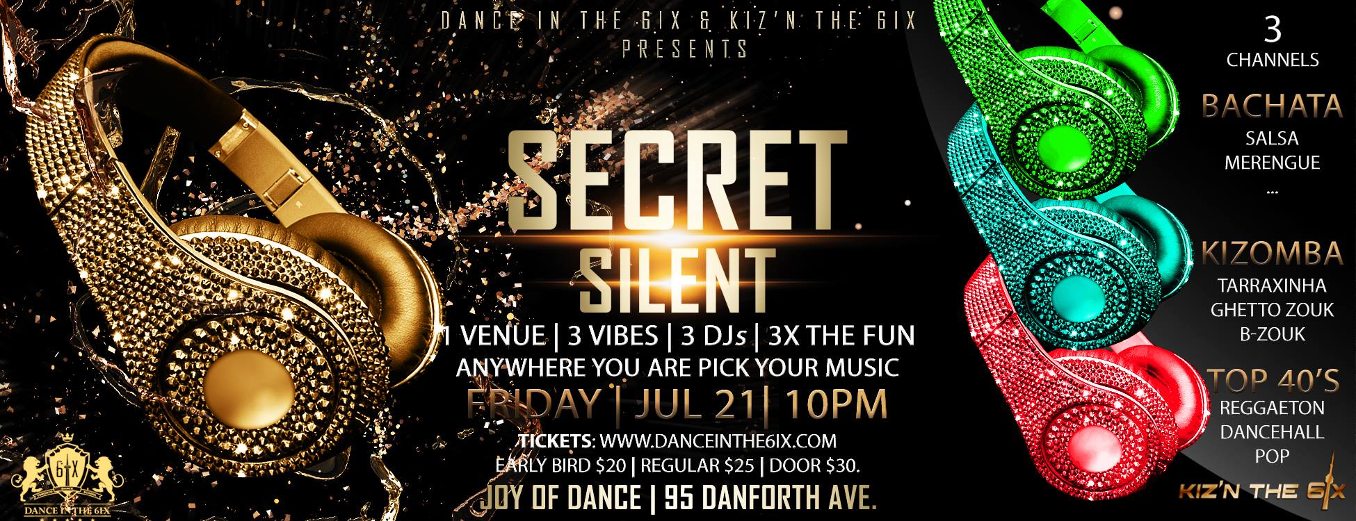 Secret Silent Headphones Party