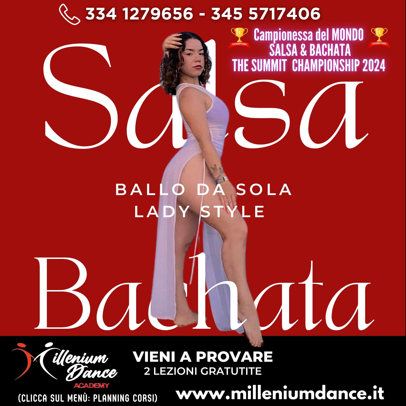 BALLO DA SOLA CORSO LADY STYLE SALSA E BACHATA