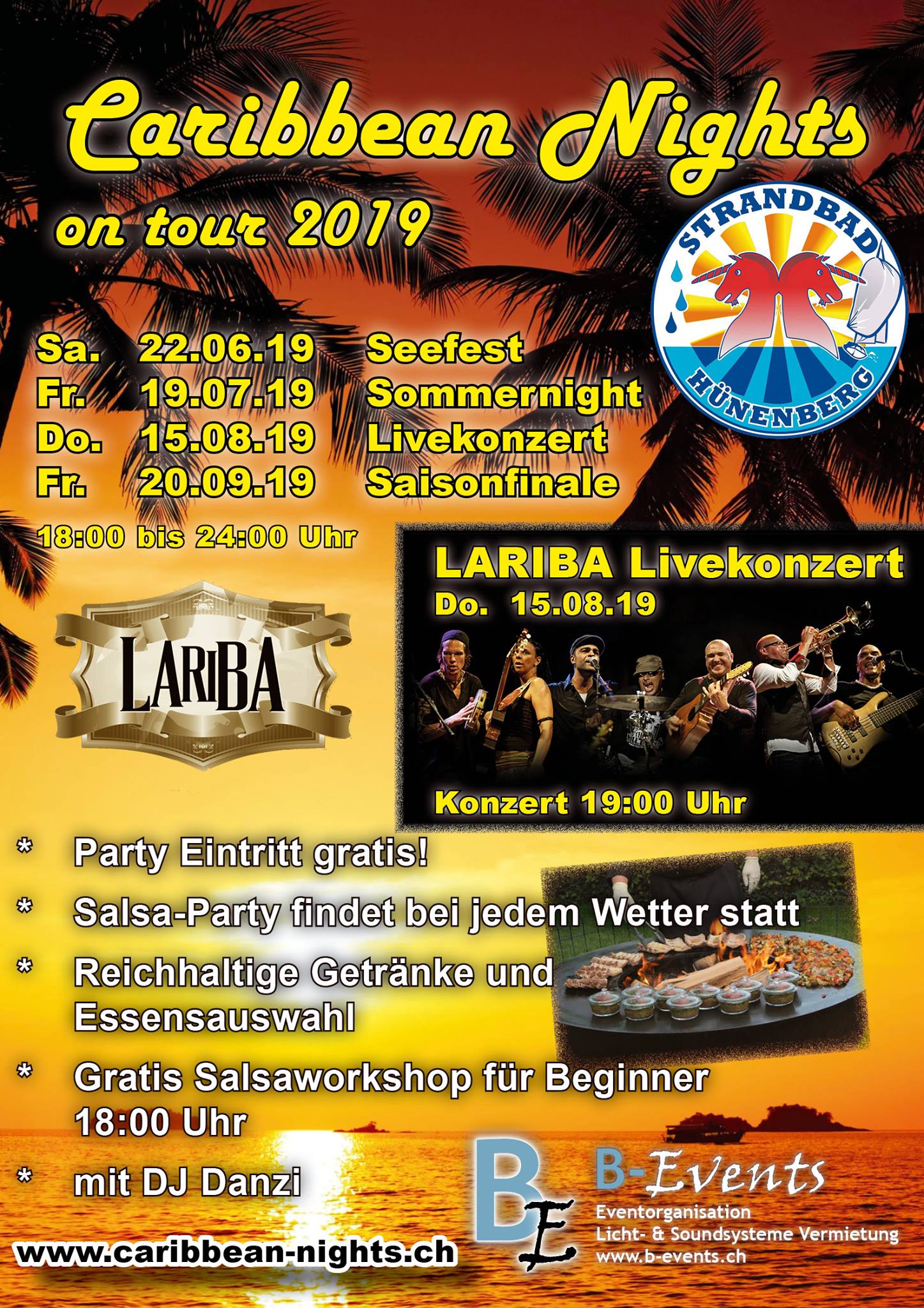 Caribbean Nights on tour 2019