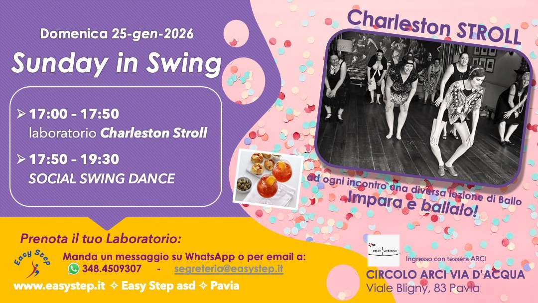 Sunday in SWING - Impara il Charleston STROLLโ๏ธ25-gen-26
