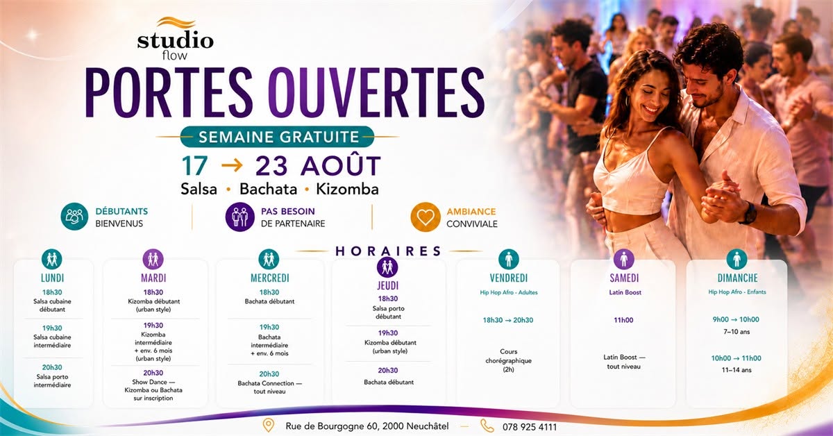 Portes ouvertes Studio Flow 2026-2027